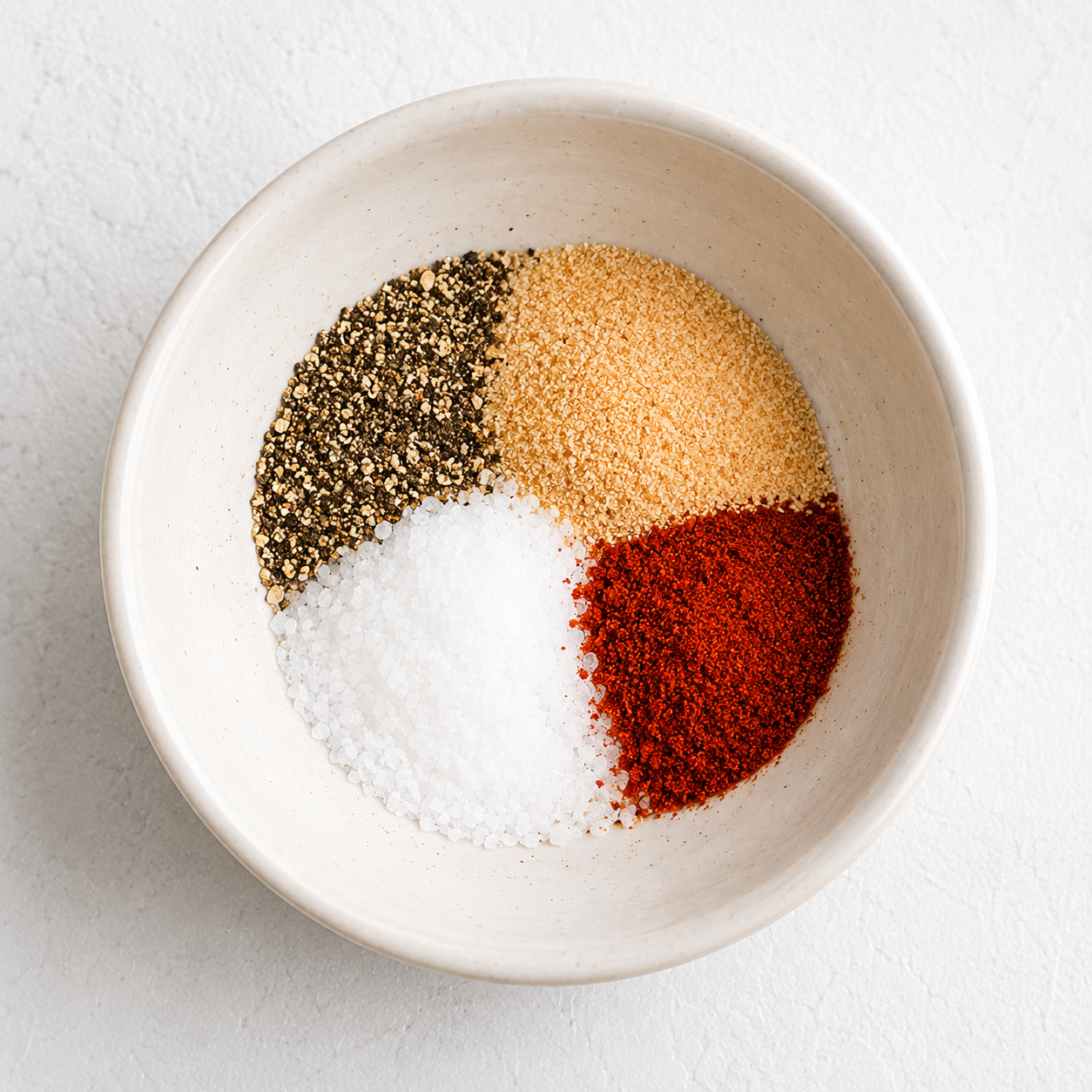 Seasonings in bowl.