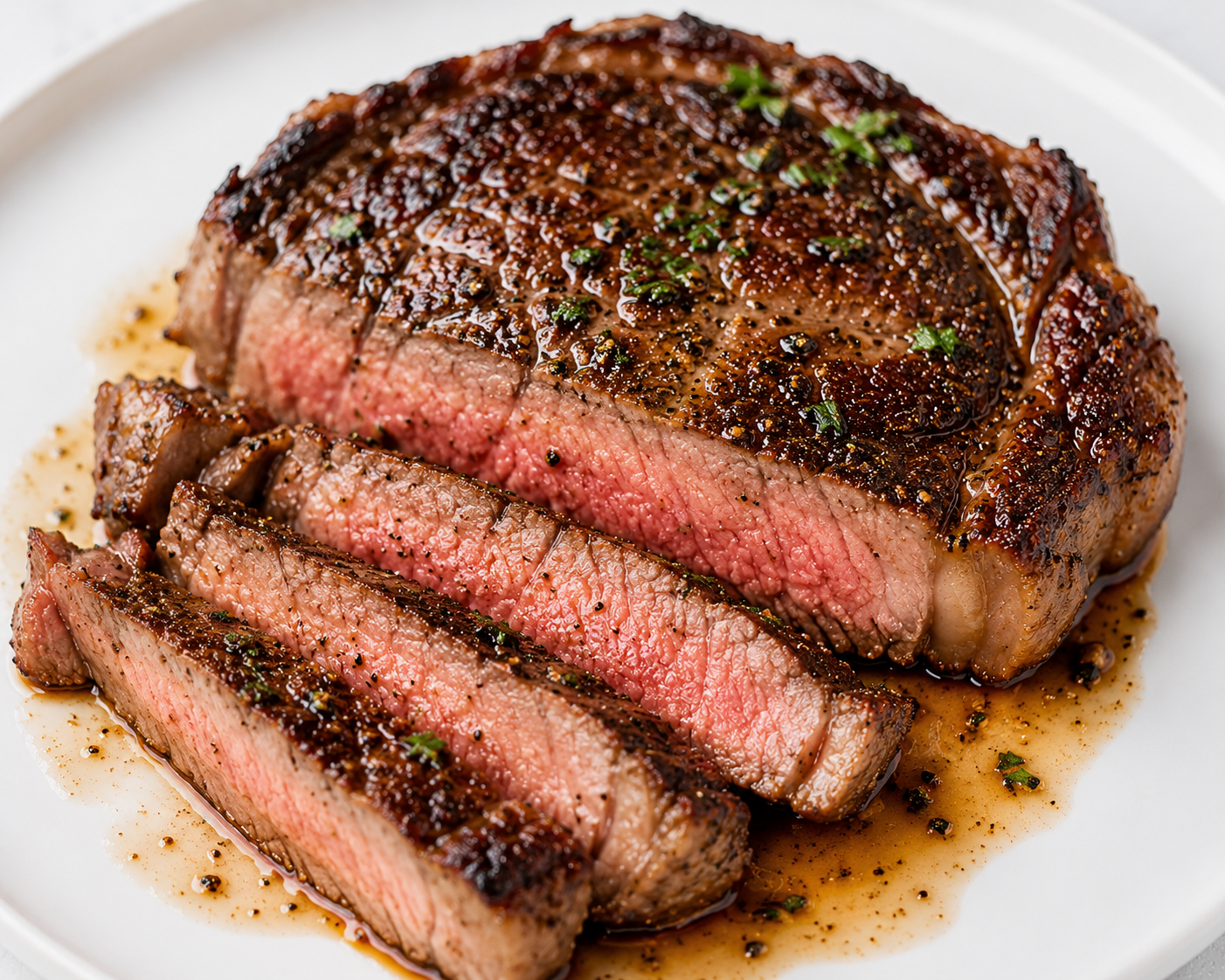 Sliced ribeye.